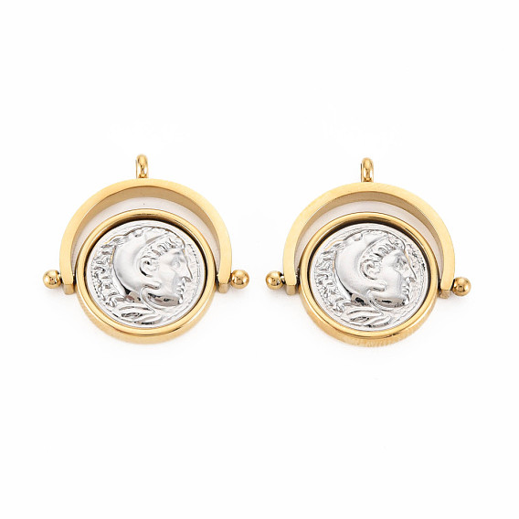 Ионное покрытие (ip) 304 подвески из нержавеющей стали, плоско-круглые