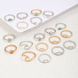 Vintage Sun Moon Arrow Sapphire Ring Set - 19 Piece Blue Gemstone Jewelry Collection