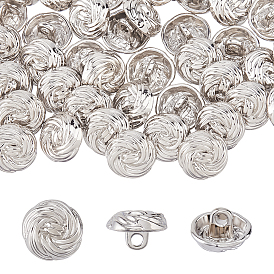 40шт. 1отверстия, кнопки с хвостовиком из цинкового сплава, цветок