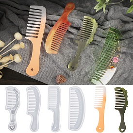 Food Grade Silicone Comb Molds, Resin Casting Molds, for UV Resin, Epoxy Resin Craft Making