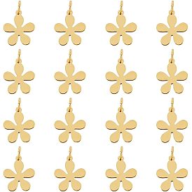 Латунь прелести, с прыжковых колец, цветок