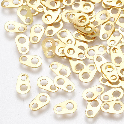 Iron Chain Tabs, Chain Extender Connectors, Nickel Free, Oval