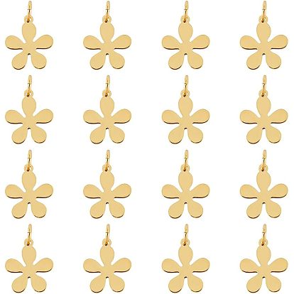 Латунь прелести, с прыжковых колец, цветок