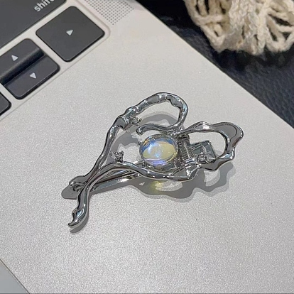 Заколки для волос из стекла аллигатора, аксессуары для волос для женщин и девочек