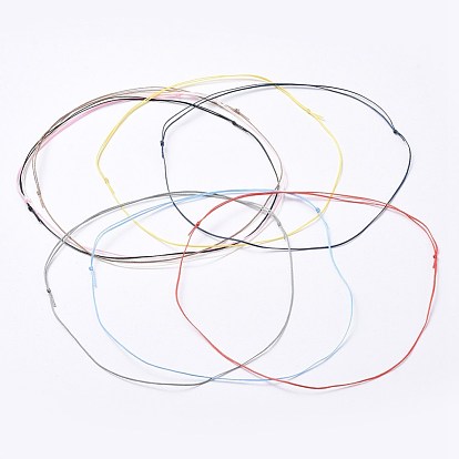 Adjustable Flat Waxed Polyester Cords Necklace Making