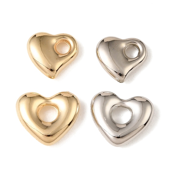 Pendentifs en plastique ccb, charme coeur