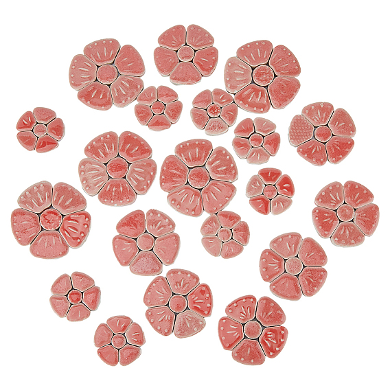 500g фарфоровые кабошоны ручной работы, цветок