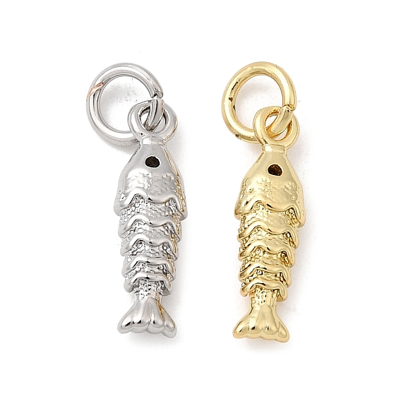 Латунные микро проложить кубического циркония подвески, с целью перехода в кольце, рыбы прелести, стойки покрытие, долговечный, без свинца и без кадмия