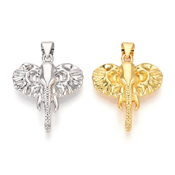 Латунные подвески, без кадмия и без свинца, слон