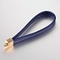 Multifunction Imitation Leather Mobile Straps, with CCB Plastic Findings, 105.5x13mm, Hole: 3mm