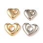 Pendentifs en plastique ccb, charme coeur