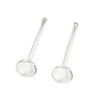 Resin Stud Earring Findings, Rhinestone Settings