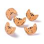 Painted Cat Buttons, Wooden Buttons