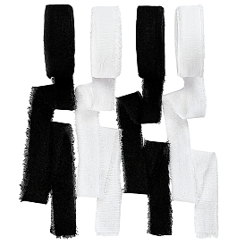 4 рулоны 2 цветная хлопковая и льняная лента, для пошива аксессуаров