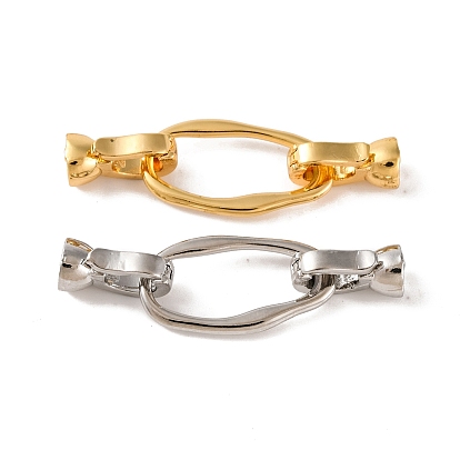Латунь раз по сравнению с застежками, без кадмия, без никеля и без свинца, овальные