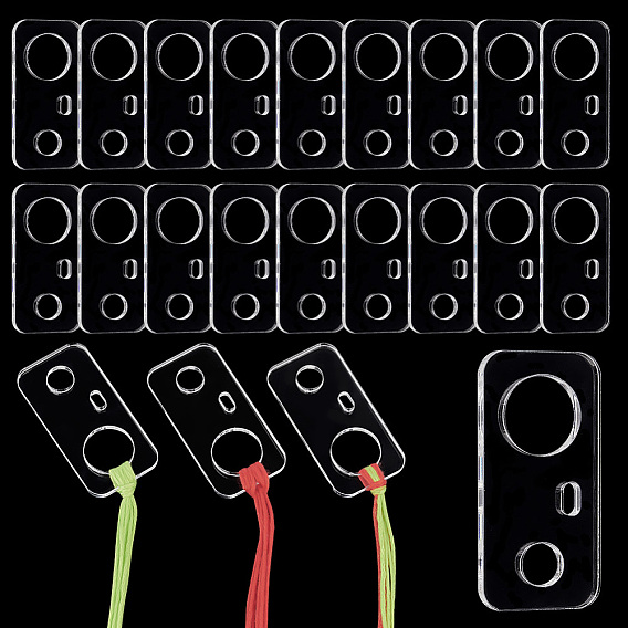 30шт. акриловые доски для намотки нитей, шпулька для нити, карточка-органайзер ниток для вышивки крестиком, прямоугольные