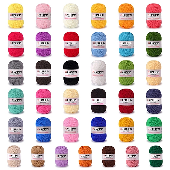 4-слойная пряжа из полиэфирного и акрилового волокна для тафтинговых ковриков, пряжа амигуруми, пряжа для вязания крючком, для свитера, шапки, носков, детских одеял