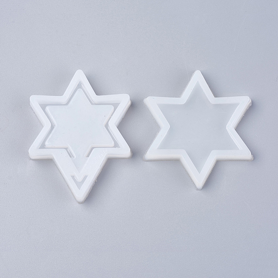 Shaker-Form, DIY Treibsand Schmuck Silikonformen, Gießformen aus Harz, für UV-Harz, Epoxidharz Schmuckherstellung, Stern