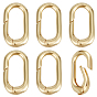 6шт. латунные пружинные кольца-затворы, овальные