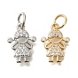 Латунные микро проложить кубического циркония подвески, долговечный, маленькие детские прелести, с целью перехода в кольце