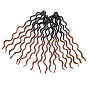 Curly Faux Locs Crochet Braids - 18 Inch, 24 Strands, 100g Synthetic Hair Extensions