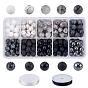DIY Stretch Bracelets Making Kits, Including Round Natural & Synthetic Mixed Gemstone Beads and Elastic Crystal Thread