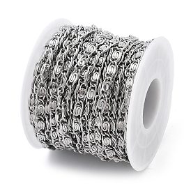 304 Stainless Steel Lumachina Chains, Unwelded, with Spool