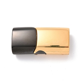 304 cierres magnéticos de acero inoxidable con extremos para pegar, Rectángulo, dorado