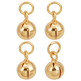 4 шт. 925 простые подвески-колокольчики из стерлингового серебра, с замшевой тканью из поликарбоната квадратной серебряной полировальной салфеткой