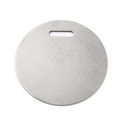 Изготовленная на заказ карточка из нержавеющей стали, плоско-круглые