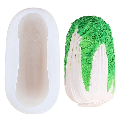 Food Grade Chinese Cabbage DIY Silicone Fondant Molds, Resin Casting Molds, for Chocolate, Candy Making