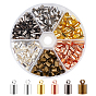 280Pcs Brass Cord Ends, End Caps