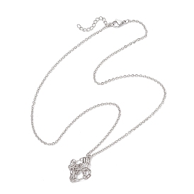 304 изготовление ожерелий-мешочков из нержавеющей стали для самородков драгоценных камней, с карабин-лобстерами 