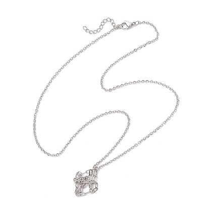 304 изготовление ожерелий-мешочков из нержавеющей стали для самородков драгоценных камней, с карабин-лобстерами 