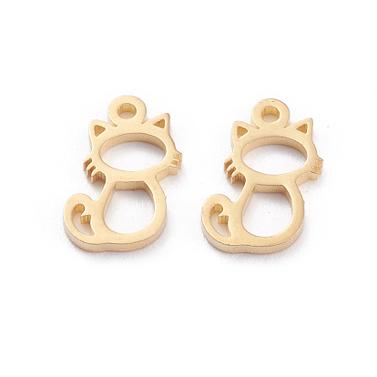 304 прелести нержавеющей стали, лазерная резка, форма кошки