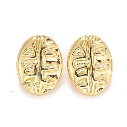 Подвески из латуни с покрытием из настоящего золота 18k, с прыжковых колец, долговечный, без свинца и без кадмия, кофейный боб