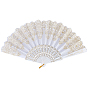 Ventilador plegable de plástico, para la decoración del baile de la boda del partido