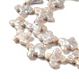 Natural Baroque Pearl Keshi Pearl Beads Strands, Cultured Freshwater Pearl, Dart