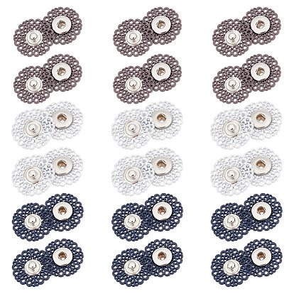 24шт. 4 цвета литые кнопки, нажимать на кнопки, кнопки для одежды, для костюма куртка пальто аксессуары