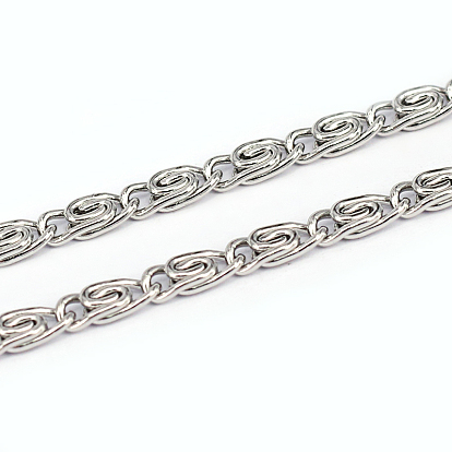 304 Stainless Steel Lumachina Chains, Unwelded