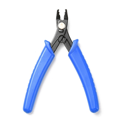 45# Carbon Steel Crimper Pliers for Crimp Beads, Jewelry Crimping Pliers, with Plastic Handles