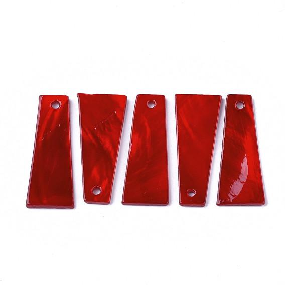 Freshwater Shell Pendants, Trapezoid