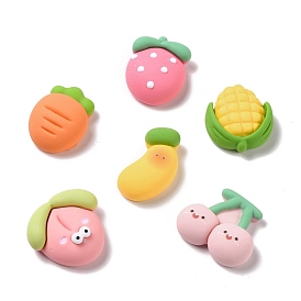 Opaque Resin Cabochons, DIY Accessories, Phone Case Decoration, Mixed Shapes