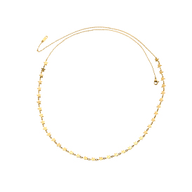 304 ожерелья из звеньев цепи из нержавеющей стали для женщин, звезда, ионное покрытие (ip), долговечный