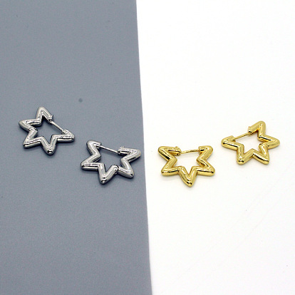 Minimalist Geometric Star Earrings: Fashionable and Versatile Jewelry Accessory