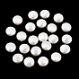 ABS Plastic Imitation Pearl Beads, Swirl Flat Round