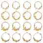 Rack Plating Alloy Open Back Bezel Pendants, For DIY UV Resin, Epoxy Resin, Pressed Flower Jewelry, Flat Round with Shell, Sea Horse, Starfish and Dolphin