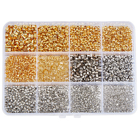 DIY Findings Kits, including Brass & Iron Crimp Beads, Brass Wire Guardian and Protectors, Iron Bead Tips & Rings