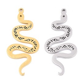304 подвески из нержавеющей стали, очарование змеи, ионное покрытие (ip)