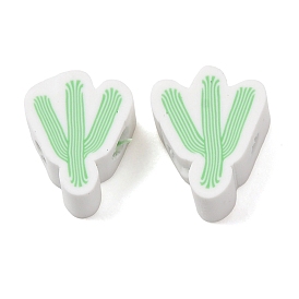 Бусины из полимерной глины , кактус